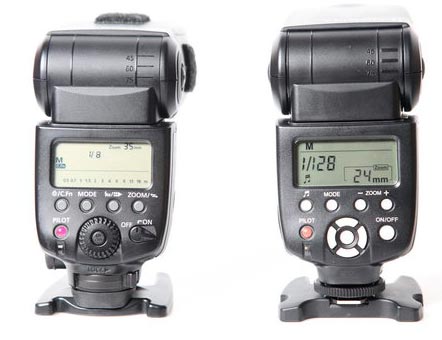 YN560II side by side with the Canon 580II