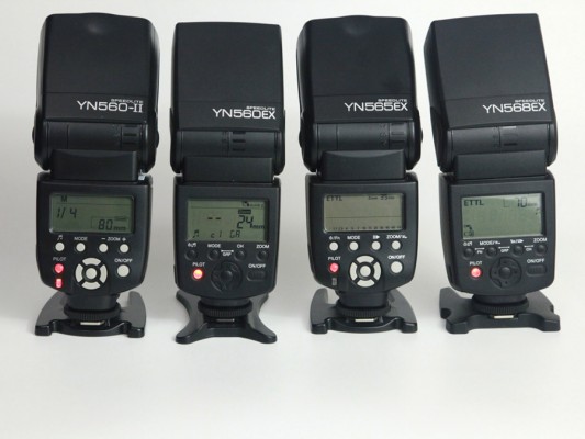 YN560II+YN560EX+YN565EX+YN568EX