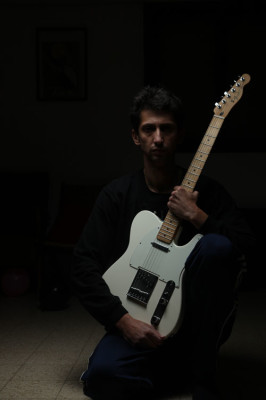 Guitar portrait first shot