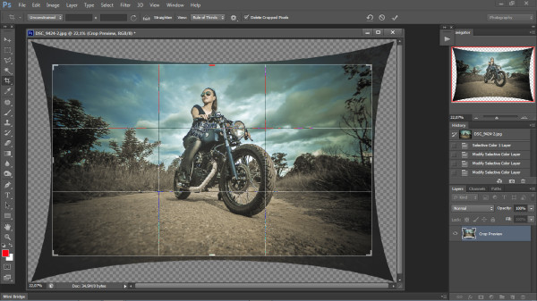 biker photography - photoshop step 5