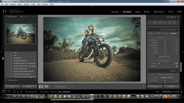 biker photography - lens vintaging